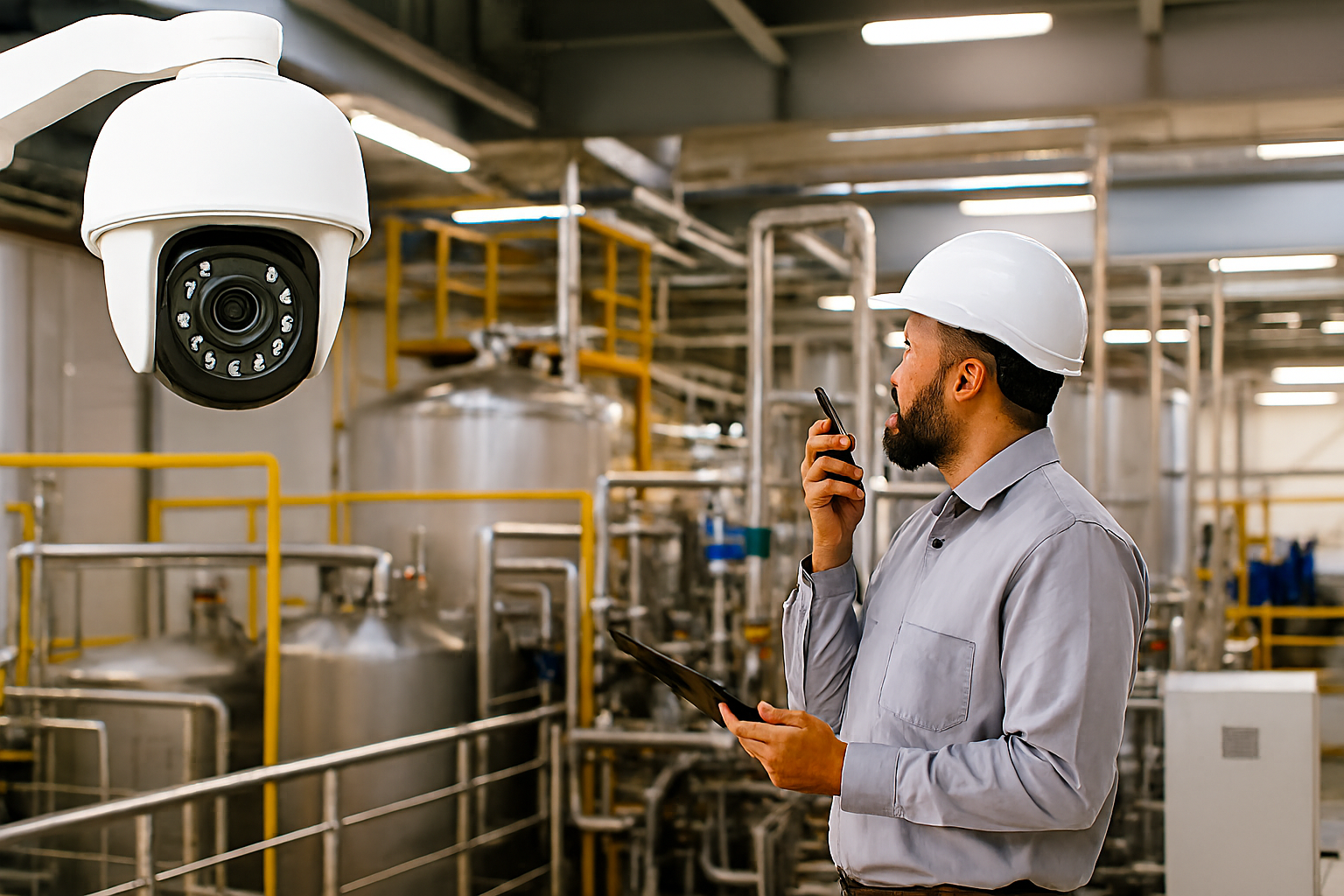 CCTV para planta industrial
